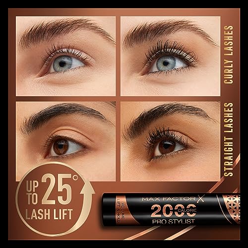 Max Factor 2000 Calorie Pro Stylist Mascara, Black, 9ml - Image 7