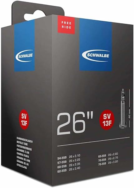 Schwalbe Freeride Presta Inner Tube 26´´, Noir