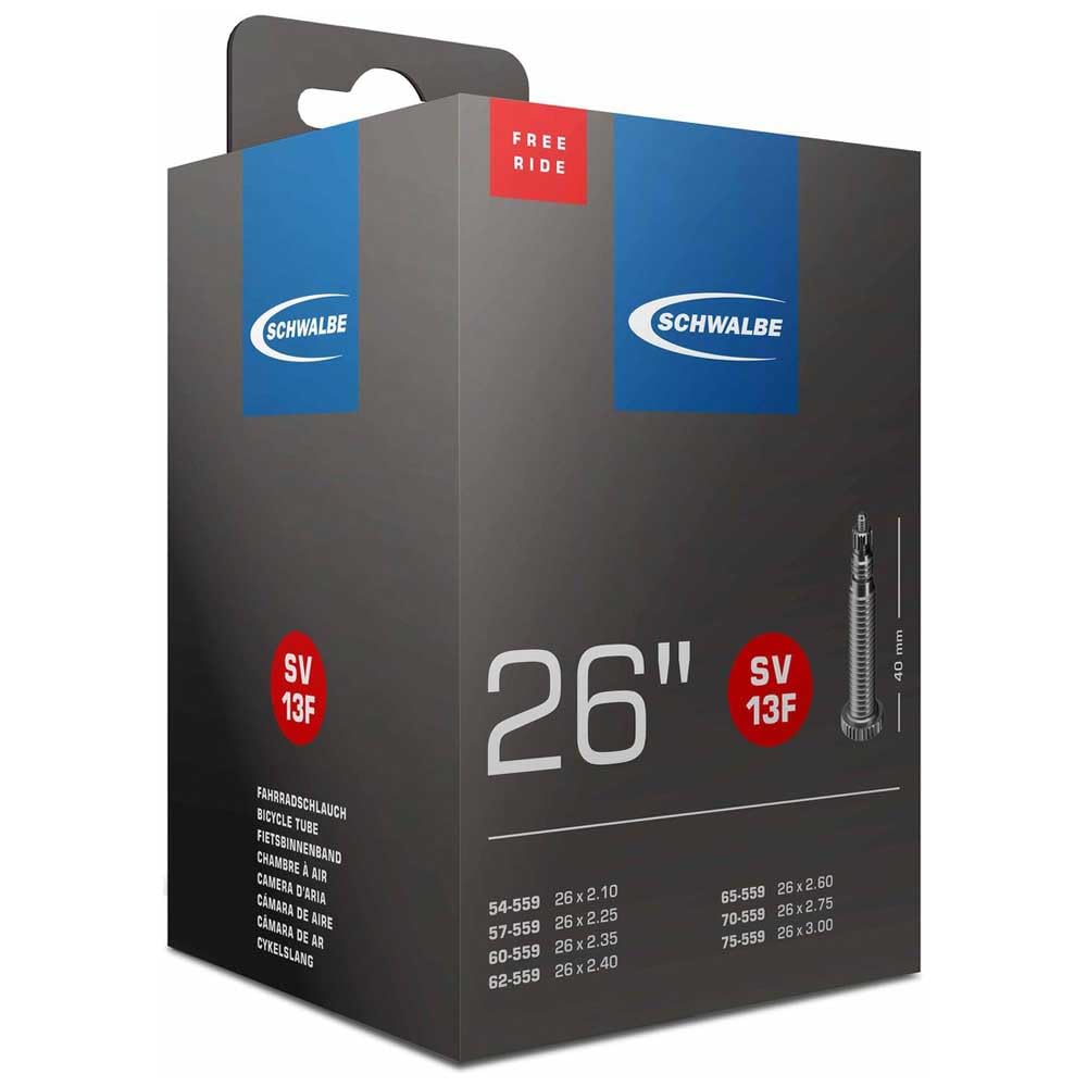 Schwalbe SV13F Tube Presta - 26 x 2.1-3.0 Inches, black, Cicli Bonin_012588