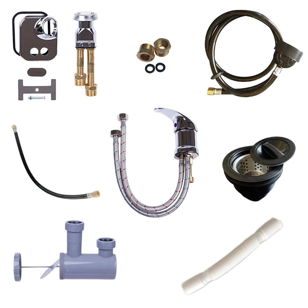 eMark Beauty Plumbing Parts Kit for use with Shampoo Bowls Salon Spa Quality TLC-116K