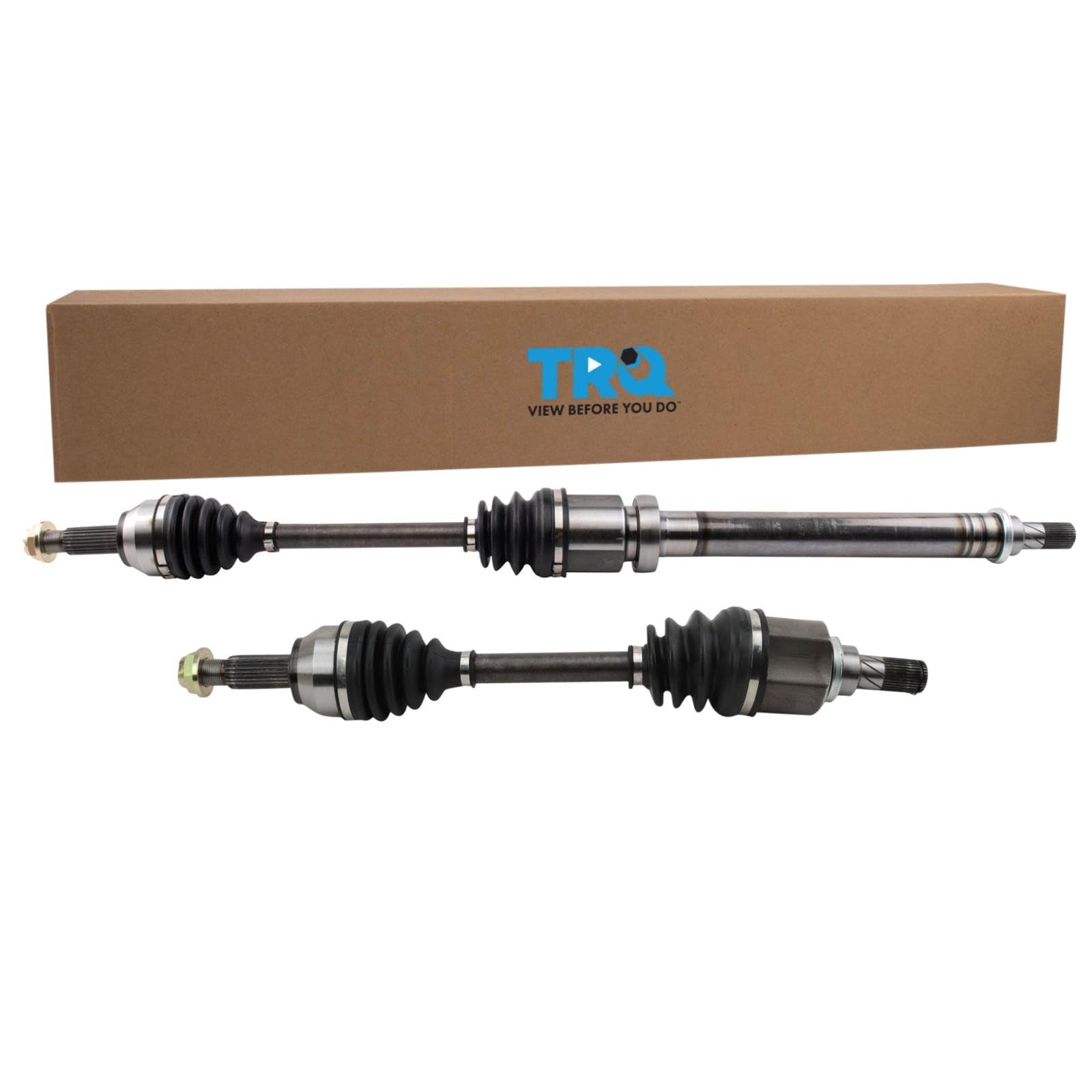 TRQ Front Driver and Passenger Side CV Axle Assembly Set Dual Clutch