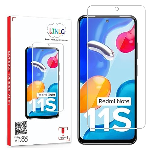 Image of Tempered Glass Screen Protector Compatible for Redmi Note 11 / Redmi Note 11s with Full Screen Coverage; Except Edges and Easy Installation Kit(Transparent), Pack of 1