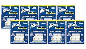 Mack's Pillow Soft Silikon Ohrstöpsel 48 Stück