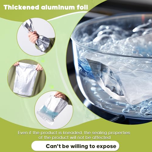 10pcs 5 Gallon Mylar Bags for Food Storage with Oxygen Absorbers 2500cc and Labels, Extra Thick 10 Mil - 17x27 Inch Zipper Pouches Resealable for Long Term Food Container Sets - Heat Sealable by Mindeeryy - Used condition - Image 4