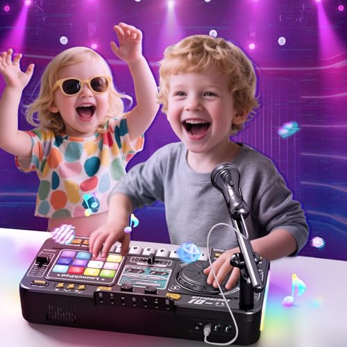 image for Tsomtto Kids DJ Mixer Controller Table Musical Toy Electronic Toy with