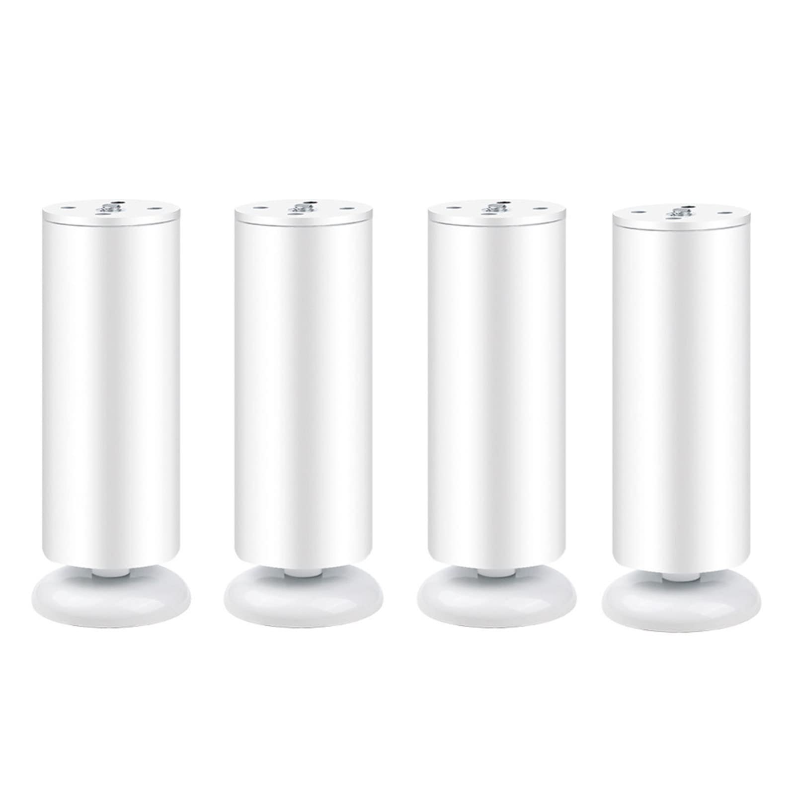 VIBEXIN Set of 4 Adjustable Furniture Legs, 10/15/20/25/30cm Stainless Steel Sofa Legs Cabinet Coffee Table TV Stand Legs, Furniture Sofa Support Foot