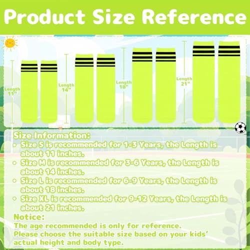 Image of Olreco Toddler Soccer Socks Kids Baseball Socks Youth Softball Sock for Girls Boys Football Sock Boys Athletic Accessories