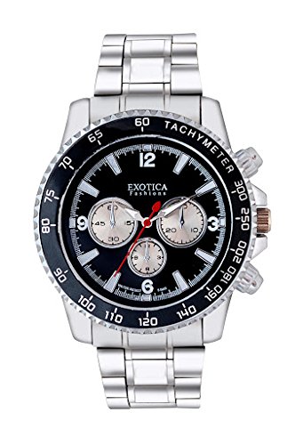 Exotica Fashions Analog Black Dial Mens Watch Efg-115-St-Black (B0161V2UNQ) Amazon Price History, Amazon Price Tracker