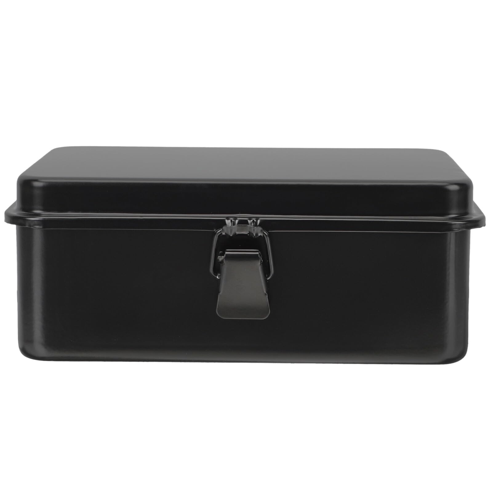 Caja Pequeña Metálica para Herramientas Resistente y Portátil con Cierres de Pestillo y Organizador Multifuncional para Bricolaje Hogar Coche y Taller