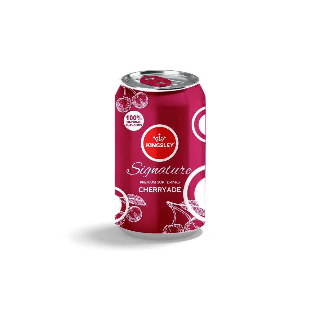 Buy Kingsley Signature Cherryade, Premium Flavoured Carbonated Soft