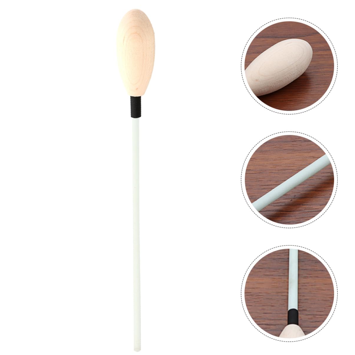 TOGEVAL Music Conductor 45 * 19.7mm Maple Wood R135e Straight Even for Conductors Musicians