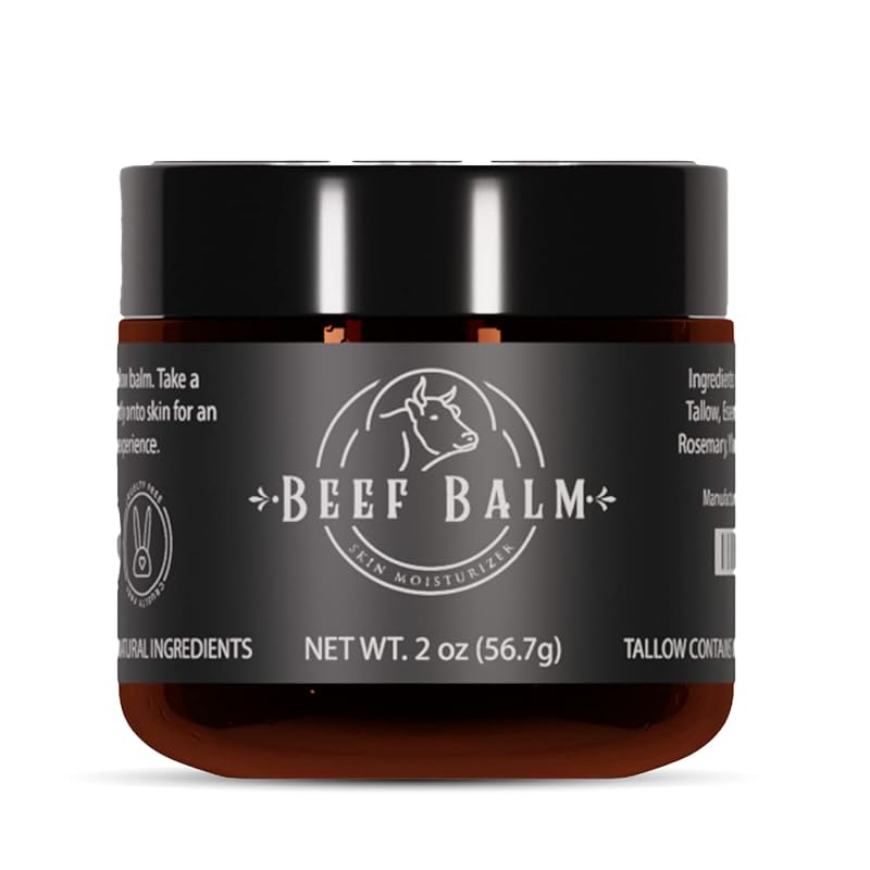 Bálsamo de sebo bovino Beef Balm com baunilha, sebo alimentado com pasto