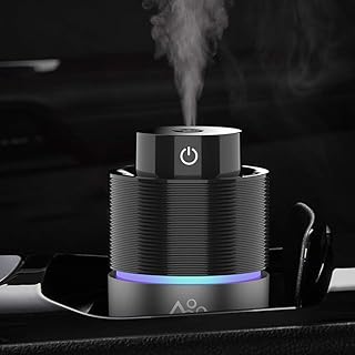 Vyaime Car Diffuser Car Humidifier, USB Essential Oil Diffusers 7 Colors LED Lights 200mL Big Capacity Aromatherapy Diffus...