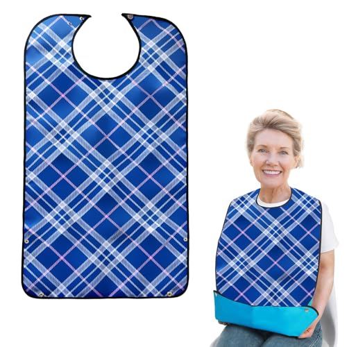 [HiLiBoom] 介護用エプロン 食事用エプロン 介護 介護用品 防水 汚れ防止 高耐久性 立体ポケット お手入れ簡単 よだれかけ 大人用 高齢者