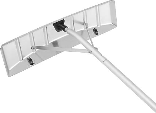 Miniatura 12 de VEVOR Rastrillo de techo para nieve, herramienta de eliminación de nieve de hoja de 25 pulgadas, pala de techo de aluminio de alcance de 21 pies,