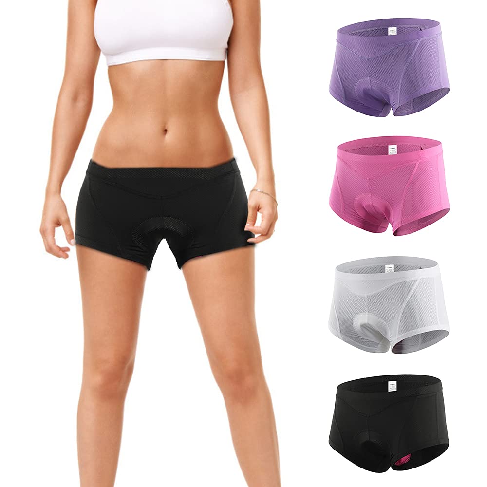 Femmes Sous-Vêtements de Vélo 3D Gel Rembourré, Slips VTT Cyclisme, Shorts