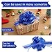 WWTIANFC 24 PCS Pull Bows for Gift Wrapping, 6 inches Large Gift Bow Bulk for Presents Package, Gift Baskets, Christmas, Wedding, and Party Decor (Blue)