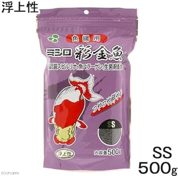Amazon ミシロ 彩金魚 色揚用 Ss 浮上性 500g ミシロ 餌 通販