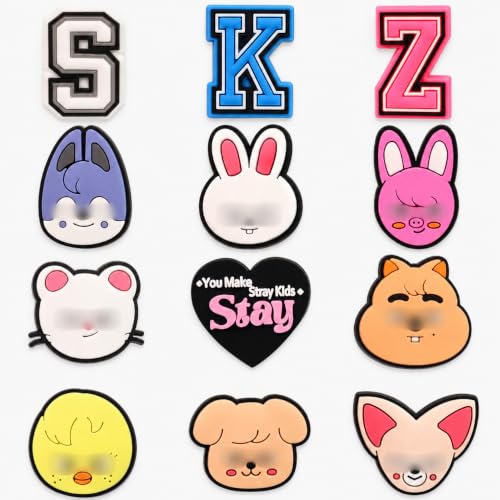 Stray Skz-oo�`���[��12�AK-POP�V���[�Y�`���[�� �N���b�O�T���_���p�A�h��PVC�V���[�Y�A�N�Z�T���[ �e�B�[�������V�w���p�[�e�B�[�L�O�i�M�t�g, standard, �|�������r�j��, �W�F���X�g�[���Ȃ�