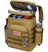 TACTICISM Backpack Cooler 33 Cans Tactical Lunch Backpack for Men Work - Molle Soft Cooler Backpa...