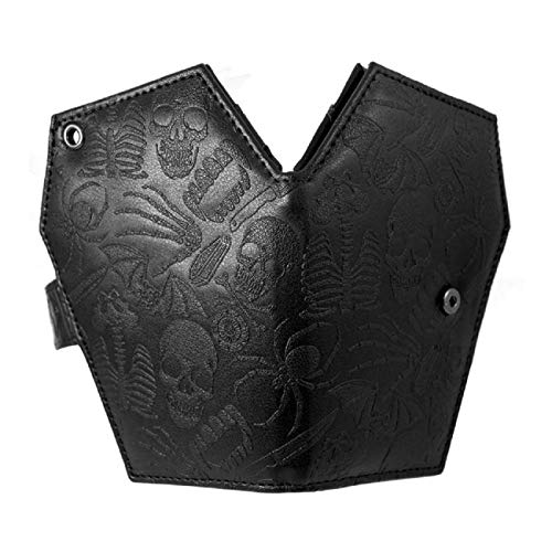 kreepsville 666 Gothic Embossed Skull Coffin Wallet2