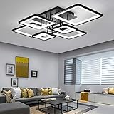 ★ Como centro de atención moderno en el techo, la lámpara de techo LED no falla. Los cuadrados son de diferente tamaño, creando una interesante tensión visual.