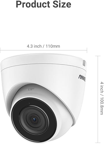 Miniatura 9 de ANNKE C500 - Paquete de 2 cámaras de seguridad IP de 5MP con audio, visión nocturna a color EXIR 2.0 de 100 pies, cámara PoE para exteriores con