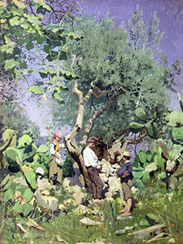 Pintura sobre lienzo de Peder Monsted: transforma tu hogar con arte clásico