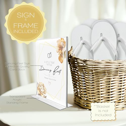 Wedding Guest Flip Flops | White | Bulk 48 Pairs | Wholesale Party Reception Sandals Slippers Dancing Feet3