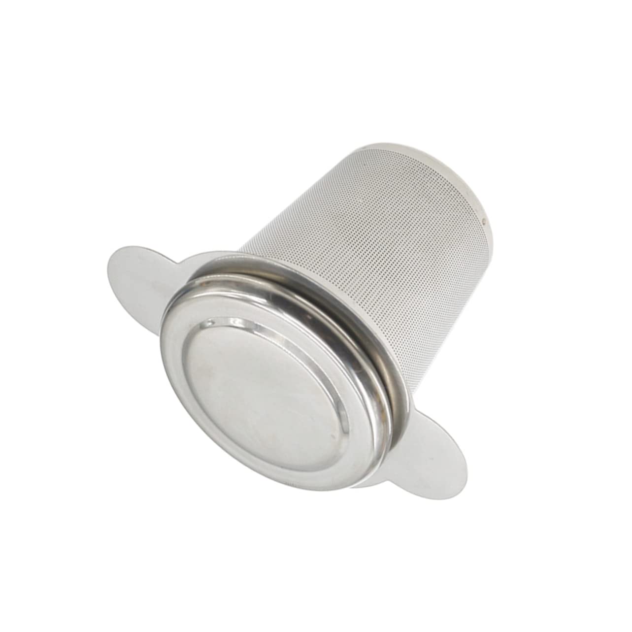 BEBEMOKO 1pc Stainless Steel Fine Mesh Loose Leaf Tea Infuser Round Handle for Mugs and Teapots Safe for Hot Water Easy to Clean Silver Color