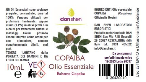 COPAIBA Olio essenziale (Balsamo Copaiba)