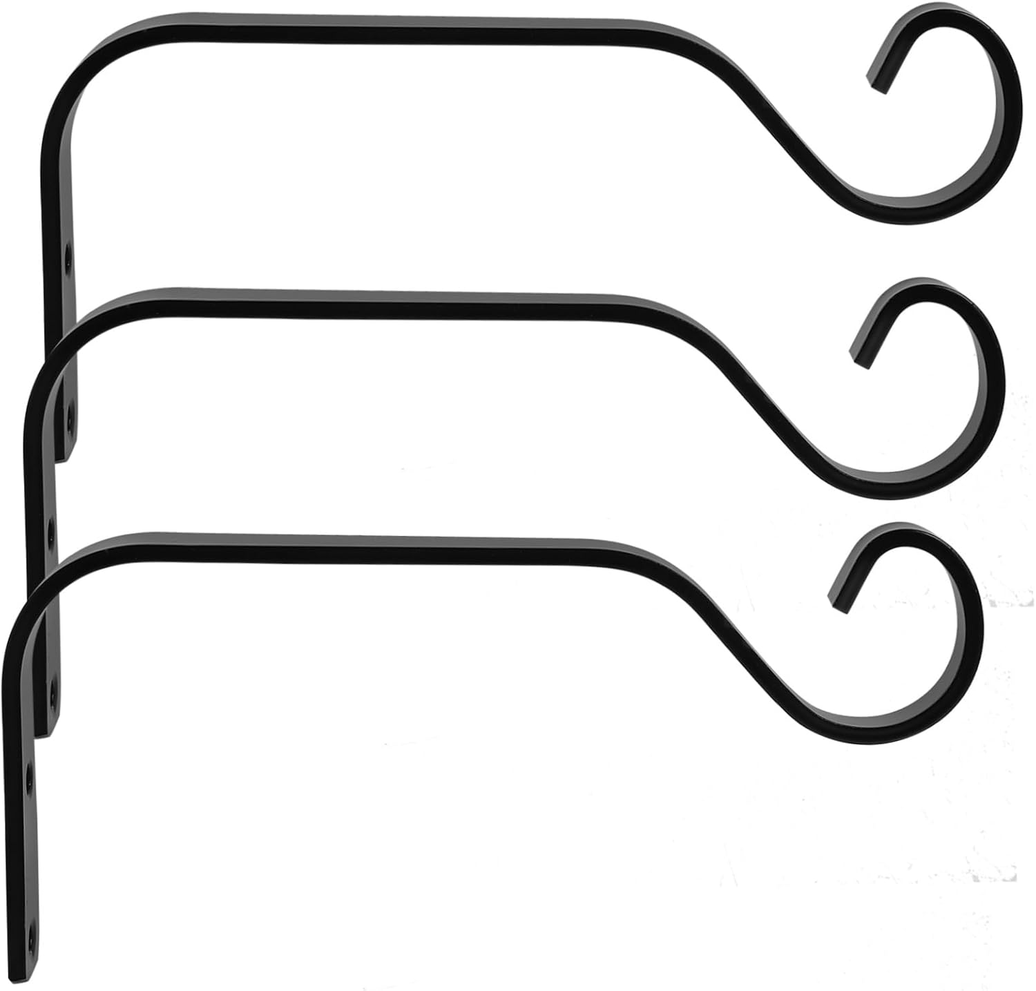 VANZACK 15sets Hanging Planter Brackets Flower Basket Holders Easy to Install Outdoor Plant Hooks for Garden Decor