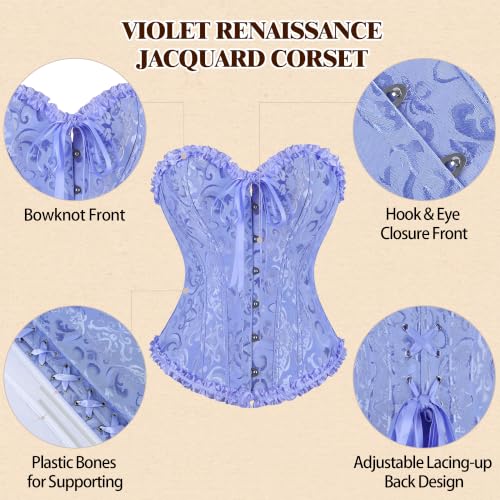 Image of frawirshau Women's Overbust Costume Corset Renaissance Victorian