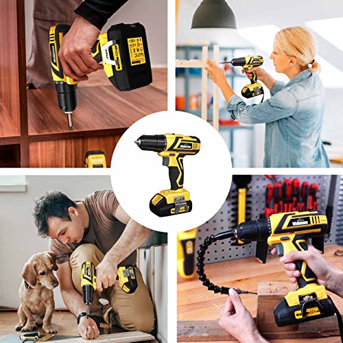 Walensee 20V Cordless Drill Set, Power Drill Driver With Variable Speed Control, Impact Drill With Battery & Fast Charger, 32Pcs Bits Accessories Keyless Chuck, Electric Screwdriver Tool Kit For Home #TOP6