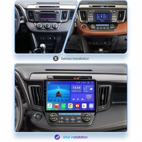 Pantalla de coche con Android Auto para Toyota Auris: manos libres y radio 6