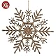 Set 6 Colgantes Estrella Nieve 10 cm