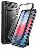 SUPCASE [Unicorn Beetle Pro Series] Case Designed for iPhone XS Max , Full-Body Rugged Holster Case with Built-In Screen Protector kickstand for iPhone XS Max 6.5 Inch 2018 Release (Black)
