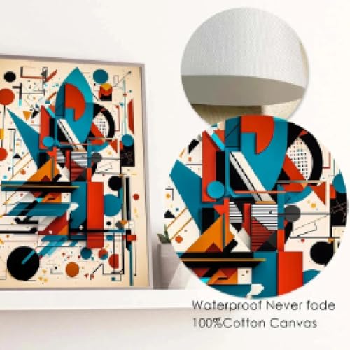 Affiches et impressions nordiques abstraites pour moderniser un mur de salon vide - 5