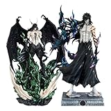 Zhongkaihua Figuras de anime Ulquiorra Cifer/Black Wing Ulquiorra Figura Battle Modelo Estatua Mugetsu Kurosaki Ichigo Figura de Acción Colecciones Decoraciones Regalos 34/32 cm