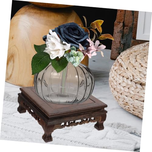 Socle de bois pour vase évitant les chutes et rayures - 5