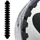 EBBOM Protector Pala de Padel Negro Vinilo Calandrado - Pack 1/2 - Incluye Limpiador de Pala - Extrema Protección Todas las Palas - Padel Accesorios - Protector Padel Dentado - 60x420mm (BLACK Pack 1)