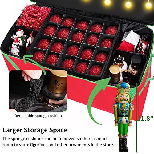 Christmas Ornament Storage Ornament Tray Organizer Boxes Christmas Wrapping Paper Storage Organizer Fabric Flodable Storage Bins Large Moving Box Storage Totes With Lids #TOP3