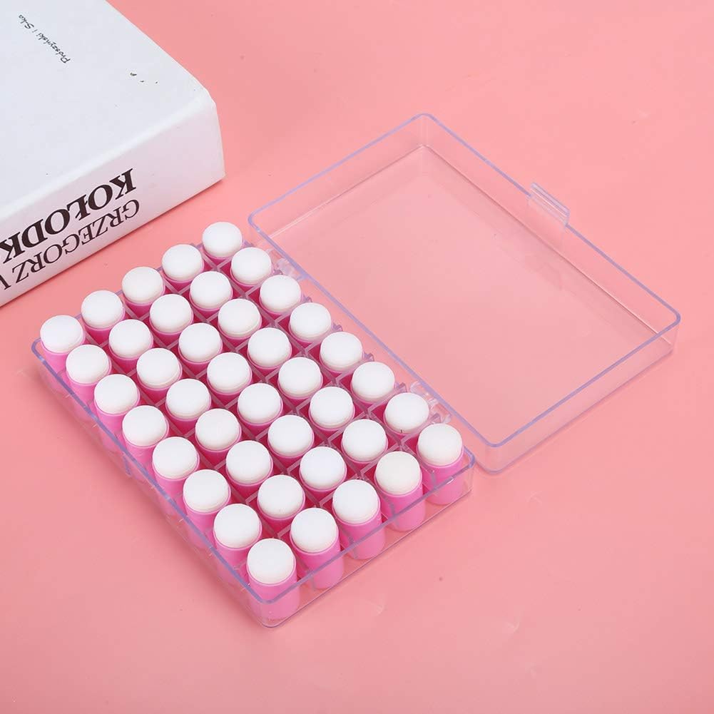 Art Ink Stamping Craft Drawing Finger Sponge Practical Finger Sponge Daubers Art Craft Drawing Handson Ability for Finger Painting (Pink)