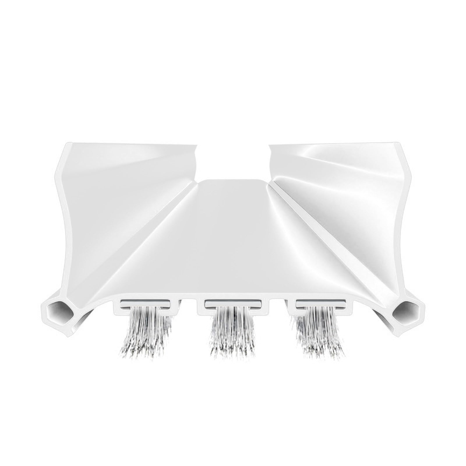Msioytog White Soundproof Under Door Seal Strips Draft Stopper Noise Blocker Easy Install Adjustable Door Sweeps