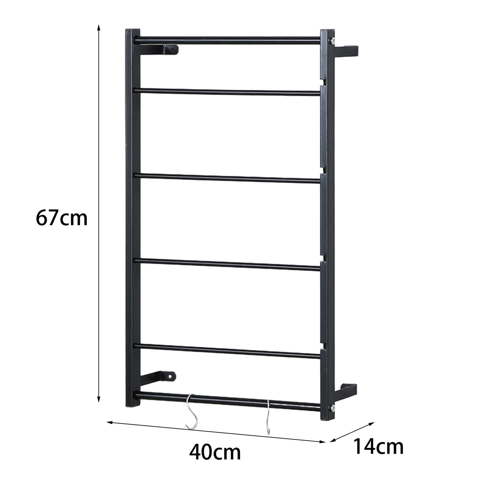 Supporto per Bobina di Filo, Espositore per Nastri con Ganci, Porta Filo da Appendere, Supporto per Nastri per Gioielli, Cucito E Artigianato, Nero 40 cm x 67 cm