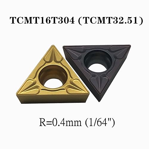 Miniatura 3 de zouzmin TCMT32.51 TCMT16T304 Insertos de carburo externos de torneado + 10 tornillos hexagonales de acero de aleación M4x10 + 1 herramienta de corte
