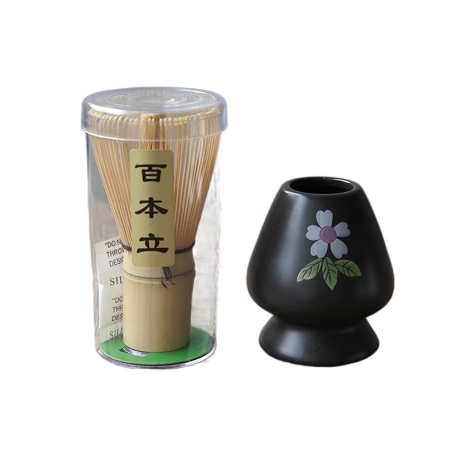 Bambusowa Trzepaczka Taca Matcha, Bambusowa łyżeczka do Herbaty Zestaw do Herbaty Matcha Akcesoria do Matchy Trzepaczka Matcha Herbaciarnia Study Tea Party(2pcs A)