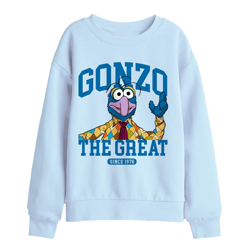 Muppets Disney The Gonzo The Great Collegic Kids Sweatshirt, Light Blue, 7-8Y