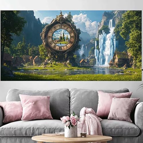 Grand diamond painting 80x160cm crystal art aux finitions scintillantes