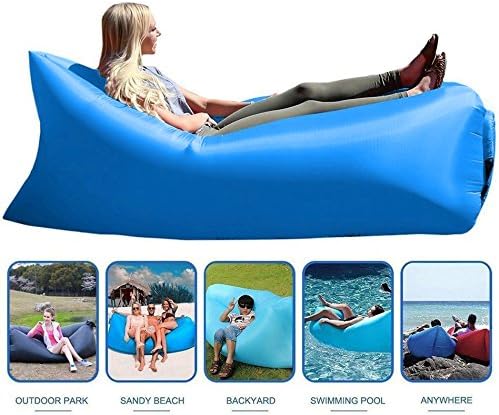 SuperAir Inflatable Lounger With Travel Bag, Perfect for Indoor or Outdoor Hangout